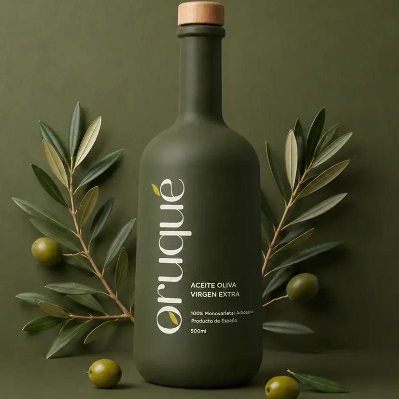 Aceite de oliva virgen extra sin filtrar Oruqué 500 ml